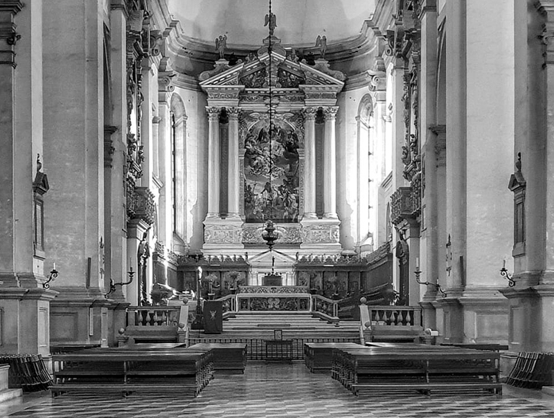 Monastero-di-Santa-Giustina-Basilica-PD-bw